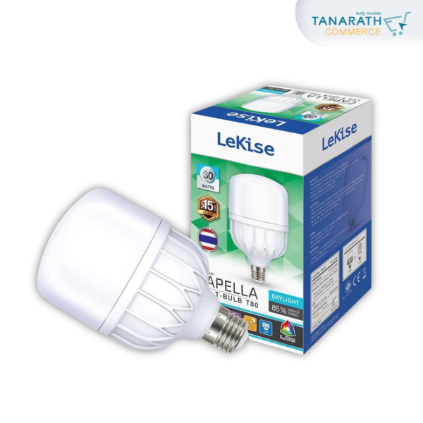 LED CAPELLA  20W , 30W , 50W ขั้ว E27 แสง Daylight หลอดไฟตลาดนัด ยี่ห้อ LeKise (เลคิเซ่)